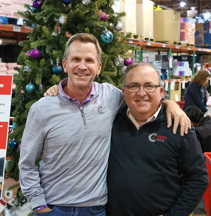 Collective Insights company event during Christmas.
