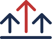 Three Upward arrows.