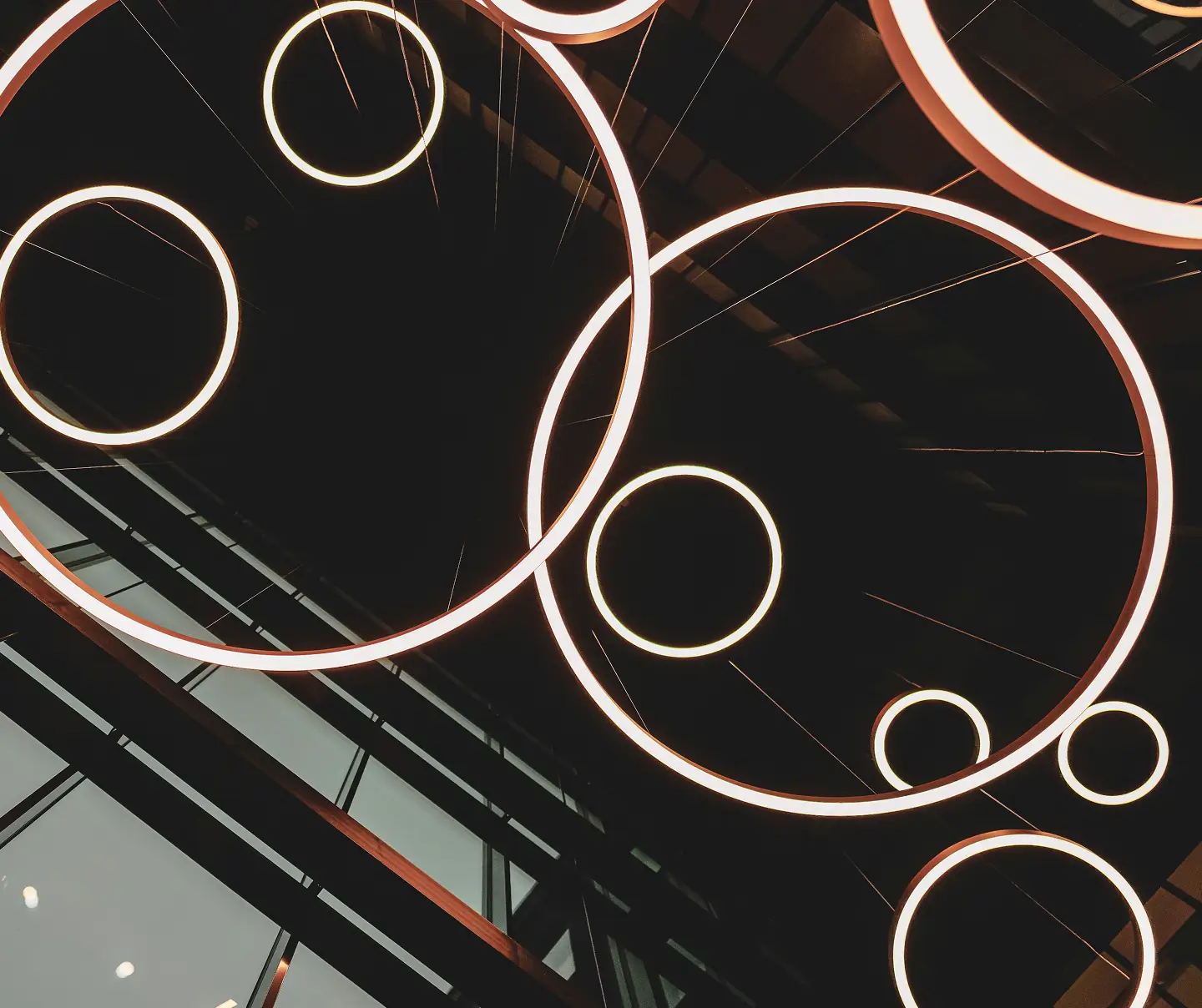 Office overhead lights.