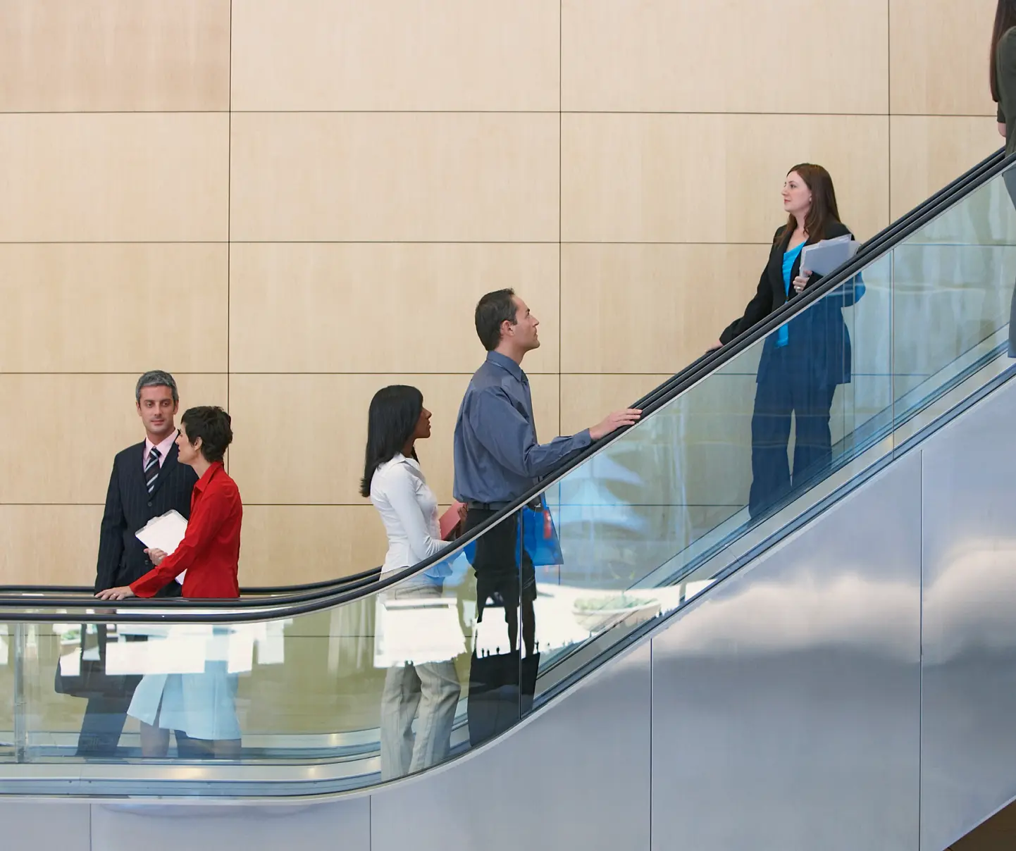 Business professional working toward technology execution.