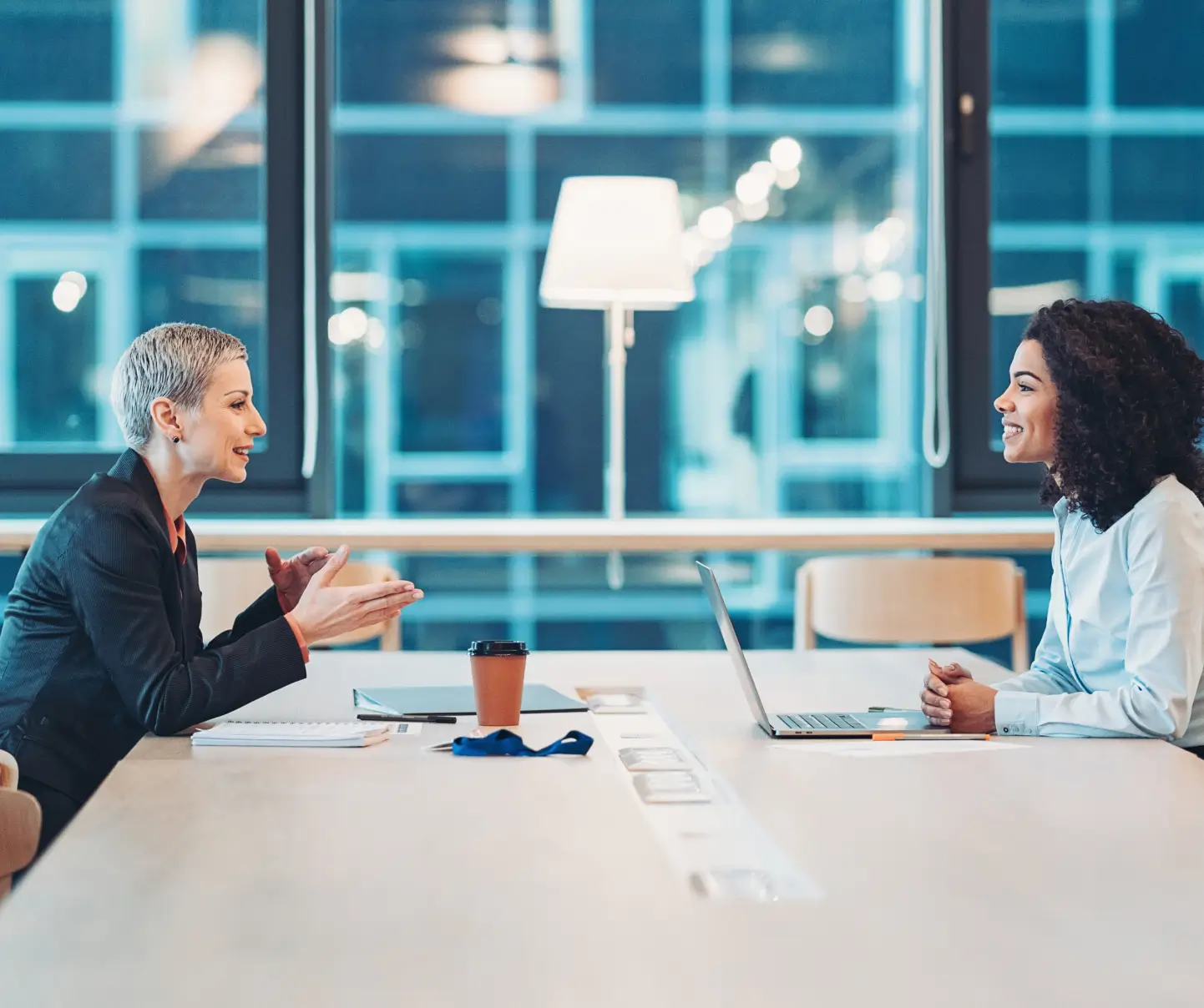 A consultant working with a client for tailored solutions that suit their needs.