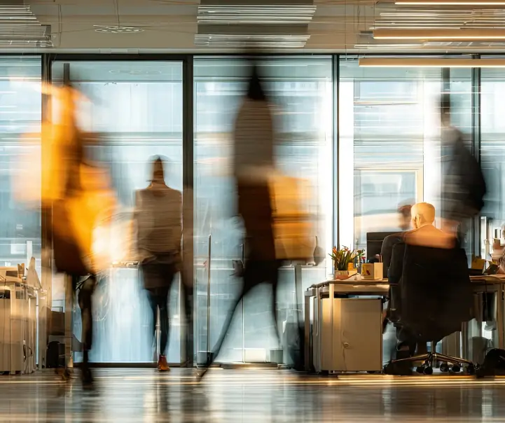Safe office with secured AI assistant.